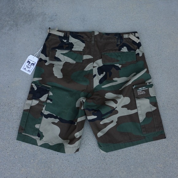 OBEY Men Recon Cargo Shorts in Field Camouflage Size 30 Brand New - Picture 4 of 8